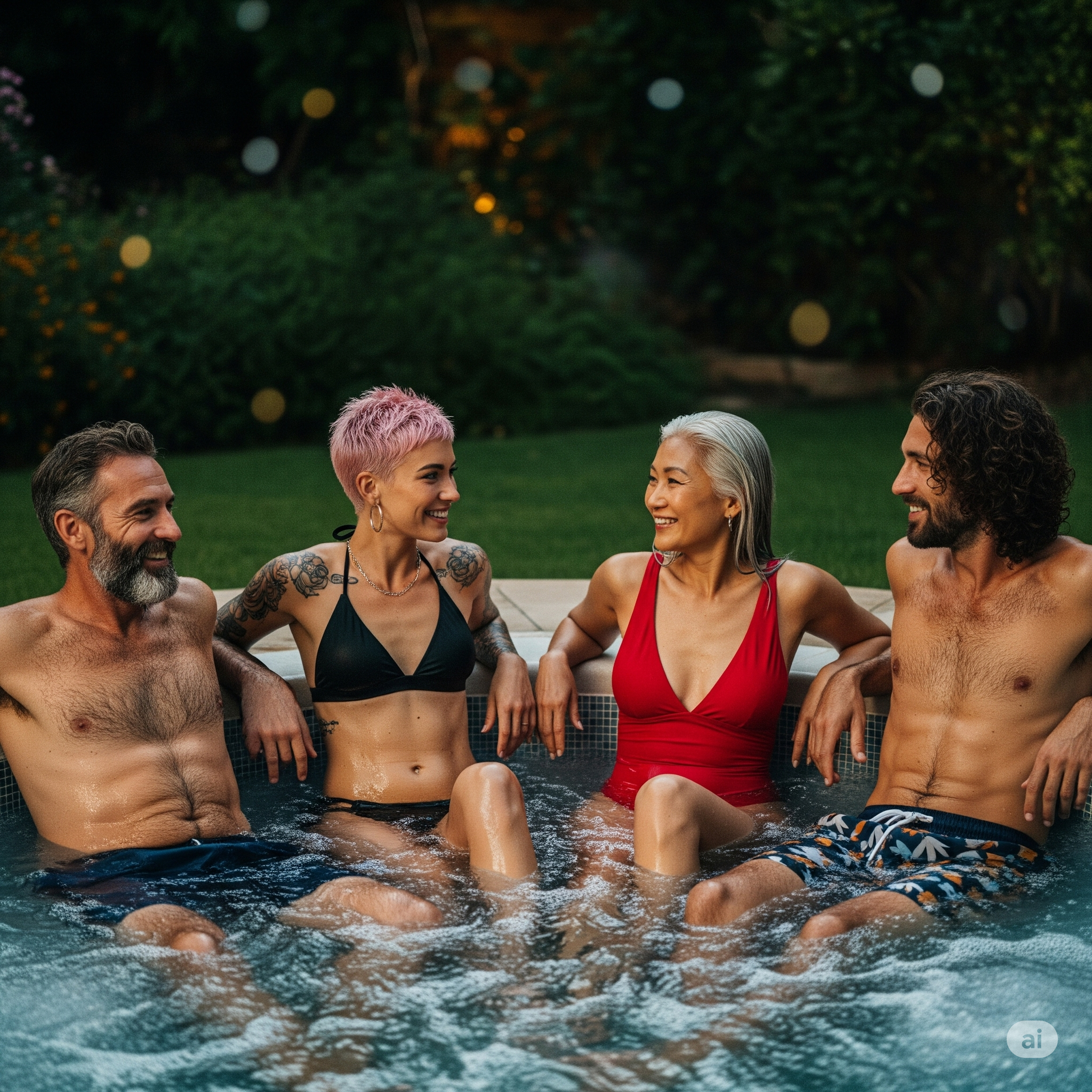 Jacuzzi with Friends